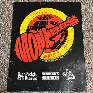 Vintage 1986 Monkees 20th Anniversary Tour Concert Book